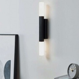 Φωτιστικό Τοίχου-Απλίκα Alcudia 900617 42x6x3cm 2xLed 5,5W Black Eglo BLACK