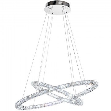 Φωτιστικό Οροφής Toneria 93946 90x67x150cm Led 5700lm 35,7W 4000K Chrome-Clear Eglo