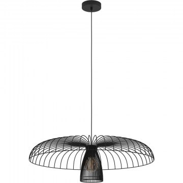 Pendant Lamp Champerico 390216 D77x150cm 1xE27 60W Black Eglo