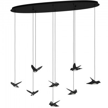 Φωτιστικό Οροφής Paratebueno 390055 116x26x150cm Dim Led 4000lm 4,2W 3000k Black Eglo