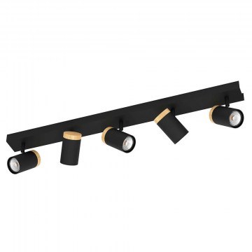 Ceiling Lamp Cartagena 39649 82x6,5cm 5xGu10 4,5W Black-Brown Eglo