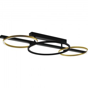 Ceiling Lamp Lanacera 390086 96,5x40x15,5cm Dim Led Black-Gold Eglo