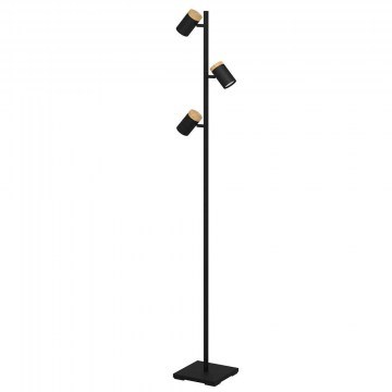 Floor Lamp Cartagena 390071 162,5cm 3xGu10 4,5W Black-Brown Eglo