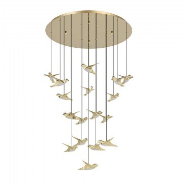 Ceiling Paratebueno 2 390398 17xLed Dim 78x220cm Gold Eglo