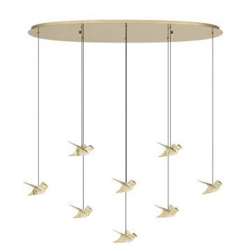 Ceiling Light Paratebueno 390397 116x26x150cm 8xLed Gold Eglo