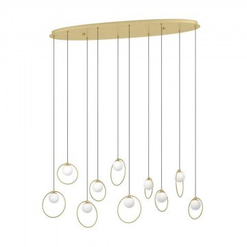 Ceiling Light Portocolom 390347 116x26x150cm Led Gold-White Eglo