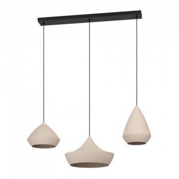 Ceiling Light Torremolinos 390269 93x36,5x150cm 3xE27 Beige-Black Eglo