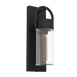 Φωτιστικό Τοίχου Carraro 900285 11,5x38cm 1xE27 Black Eglo BLACK