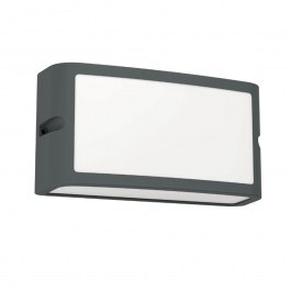 Φωτιστικό Τοίχου - Απλίκα Camarda 900808 22x9x11cm Led 4000Κ IP54 Anthracite Eglo ANTHRACITE