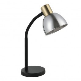 Φωτιστικό Γραφείου Macere 901062 22x12x34cm 1xE14 Silver-Brass Eglo GOLD-SILVER