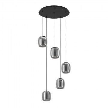 Ceiling Light Ciampino 901194  54x150cm 5xE27 Black-Smoke Eglo
