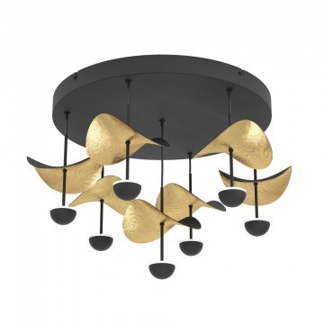 Ceiling Dracera 390411 7xLed 42x34,9cm Black-Gold Eglo