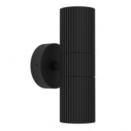 Φωτιστικό Τοίχου Tomelloso 902038 GU10 IP44 6x20cm Black Eglo BLACK