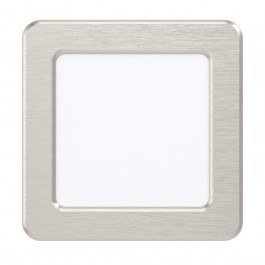 Spot Χωνευτό Fueva 5 99167 3000Κ 650lm 11,7x11,7cm Nickel Eglo BLACK