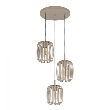 Pendant Lamp Romazzina 900687 3xΕ27 46x110cm Beige Eglo