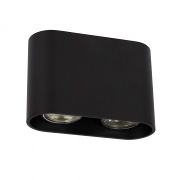 Ceiling Light - Spot Black 160mmX110mm VK/03108CE/B VKLed