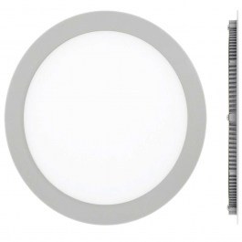 Panel Led Χωνευτό VK/04017/G/W Φ24x1,5cm Led 1920Lm 24W 3000K Grey VKLed GREY