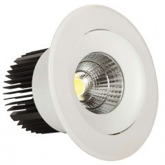 Σποτ Χωνευτό VK/04136/W/C Φ14cm Led 1600Lm 20W 4000K White VKLed