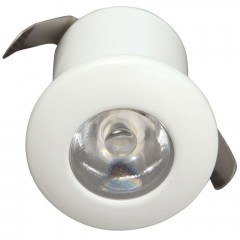 Σποτ Χωνευτό Mini VK/04097/W/W Φ3,3cm Led Με Driver 350Ma 1W 3000K White VKLed