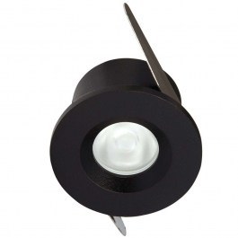 Σποτ Χωνευτό Mini VK/04127/B/W Φ4cm Led 100Lm 3W 3000K Black VKLed BLACK