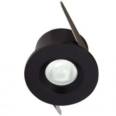 Σποτ Χωνευτό Mini VK/04127/B/W Φ4cm Led 100Lm 3W 3000K Black VKLed