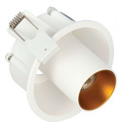 Σποτ Χωνευτό VK/04147/W/W Φ9,1cm Led 560Lm 7W 3000K White-Gold VKLed
