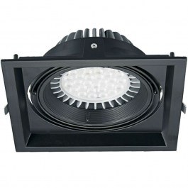 Spot Digest VK/03116/B 17,5x17,5x4,5cm 1xGU10/G53 50W Black VKLed BLACK