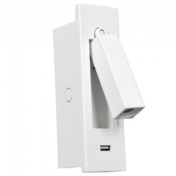 Wall Lamp VK/04176/WA/W/W 8x17,8cm Led 110Lm 3W 3000K White VKLed