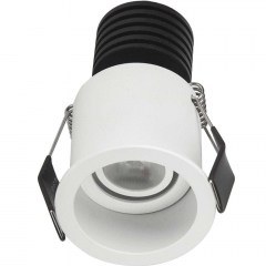 Σποτ Χωνευτό VK/04220/W/W Φ5,5cm Led 89Lm 3W 3000K White VKLed