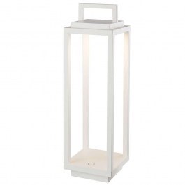 Rechargeable Table Lamp VK/03210/W/W 10x10x33,5cm Led 204Lm 2,2W 3000K 2x2200mA IP54 White VKLed WHITE