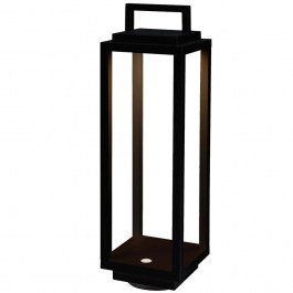 Rechargeable Table Lamp VK/03210/B/W 10x10x33,5cm Led 204Lm 2,2W 3000K 2x2200mA IP54 Black VKLed BLACK