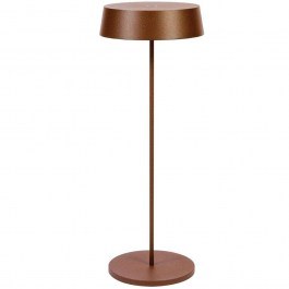 Rechargeable Table Lamp VK/03214/RB/W D12x29,5cm Led 196Lm 2,2W 3000K 2x2200mA IP54 Brown VKLed BROWN