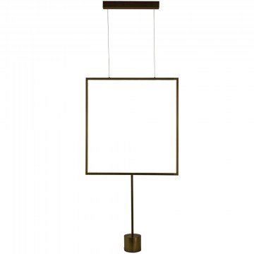 Ceiling Lamp VK/04401/GD/W 61,7x61,7cm Led 2898Lm 28W 3000K Gold VKLed