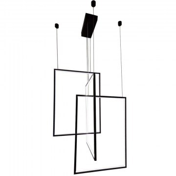 Φωτιστικό Οροφής VK/04414PE/B/W 52x73cm Led 7000Lm 100W 3000K Black VKLed