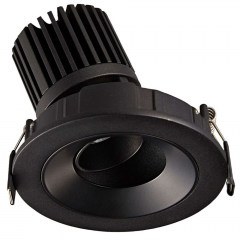 Σποτ Χωνευτό VK/04346/B/C Φ11,5cm Led 870Lm 12W 4000K Black VKLed