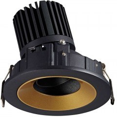 Σποτ Χωνευτό VK/04346/BGD/C Φ11,5cm Led 870Lm 12W 4000K Black-Gold VKLed