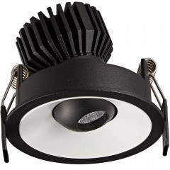 Σποτ Χωνευτό VK/04345/WB/W Φ8,4x7cm Led 370Lm 7W 3000K White-Black VKLed