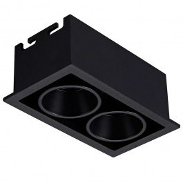 Σποτ Χωνευτό VK/04299/B/W/2 9,9x5,6x4,5cm Led 947Lm 7W 3000K Black VKLed BLACK
