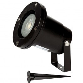 Φωτιστικό Σποτ Κήπου VK/01039/B Φ9,7x13,9cm 1xGU10 35W IP65 Black VKLed BLACK