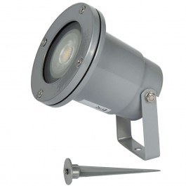 Φωτιστικό Σποτ Κήπου VK/01039/G Φ9,7x13,9cm 1xGU10 35W IP65 Grey VKLed GREY