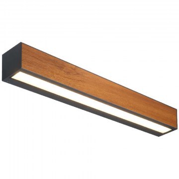 Wall Lamp - Sconce Natu VK/02082/WD/W 50x6x6,5cm Led 1263lm 15W 3000K Natural-Anthracite VKLed
