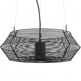 Pendant Lamp VK/01118/PE/B/45 D45x170cm 1xGu10 12W Black VKLed BLACK
