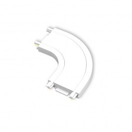 Magnetic Rail Connector Bisqit VK/04481/W/CON 40V Ultra Slim IP20 Καμπύλη 5x5cm White VKLed WHITE