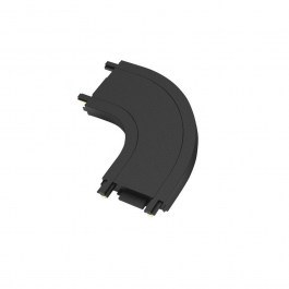 Magnetic Rail Connector Bisqit VK/04481/B/CON 40V Ultra Slim IP20 Καμπύλη 5x5cm Black VKLed BLACK