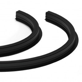 Thin Magnetic Rail Eiva VK/04598/TR/R/40/B Led 48V Dali Curved Recessed Trimless R40cm Black VKLed BLACK