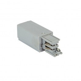 Left Power Feeder for Three-Phase Rail VK/24B/S/L IP20 6,5x3,6x3,2cm Silver VKLed SILVER