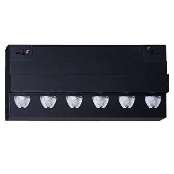 Linear Light Kona VK/04372/B Magnetic Rail 48V LED 18W 3000K 2562lm 50°+&lt;60° IP20 Dimmable 30cm Black VKLed