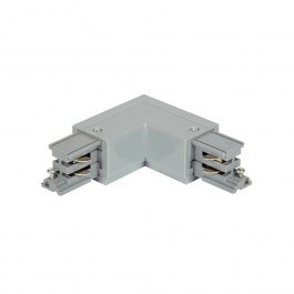Right Electronic Rail Connector VK/28B/S/R L Corner 90° IP20 Silver VKLed SILVER