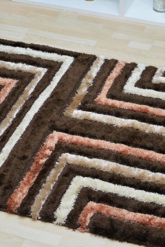 Carpet Sante Shaggy 8802 Brown-Taba