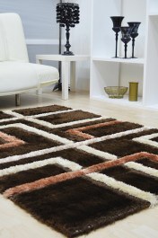 Χαλί Sante Shaggy 8805 Brown-Taba BROWN-TABA
